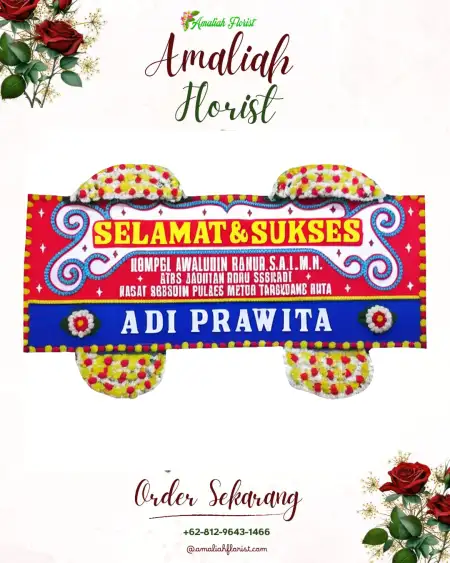 Papan Bunga Ucapan Selamat Suka Mulia